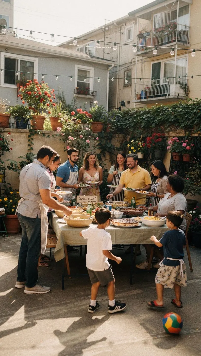 Community members engaging at a local event.